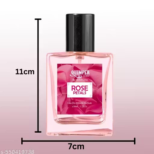 Quimper Rose Petals 30Ml Spray Perfume For Men & Women Gulab Scent