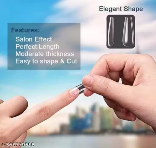 Transparent nails