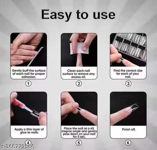 Transparent nails