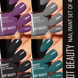 Dot beauty quick dry long lasting nail polish pack of 4