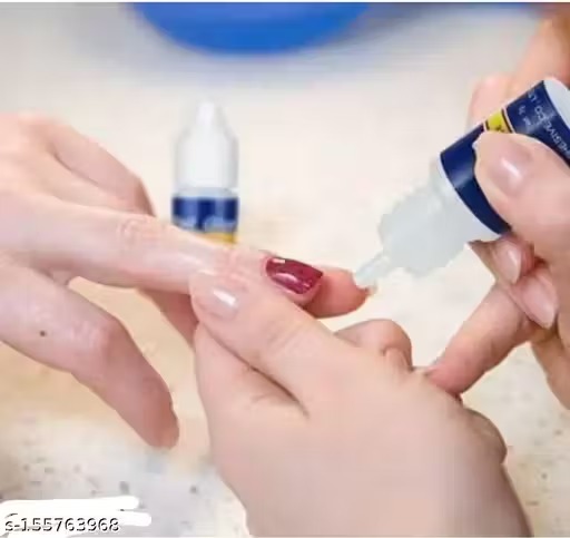 White nail 100 pcs with nail glue 1 pcs