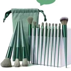 Fabulose professional Fix+ makeup brushes green colour set of 13 pcs