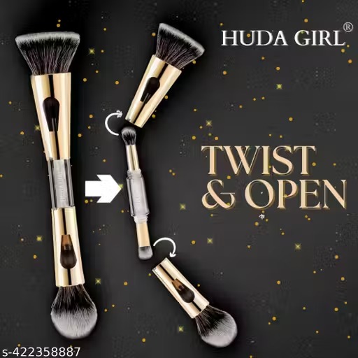 HUDA GIRL makeup brush set for women and girls