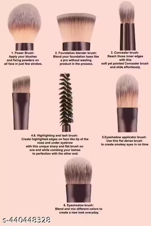 Professional makeup brush