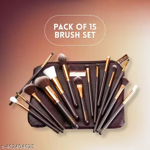 Professional makeup brush applicator set of 15 pcs