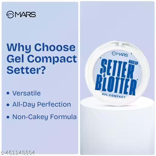 Mars Oil Blotter Gel Compact For Poreless Effect (5gm) With Applicator