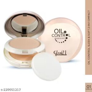 Glam21 Oil Control Sleek & Soft 2-In-1 Compact Powder 20g
