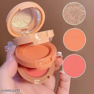 Adya Studio 3 In 1 Face Blusher + Highlighter With Mini Compact Palette