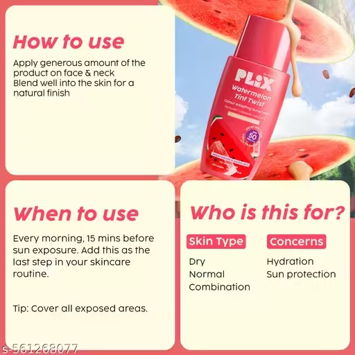 Plix - The Plant Fix Watermelon Tint Twist Color-Adapting Sunscreen