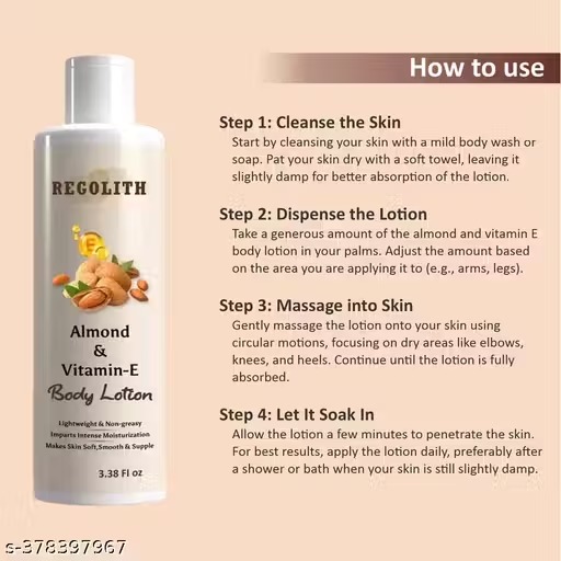 Regolith Almond & Vitamin E Body Lotion