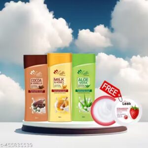 **Aloe Vera, Cocoa Butter, Almond Honey Body Lotion Each 100ml Pack Of 3**