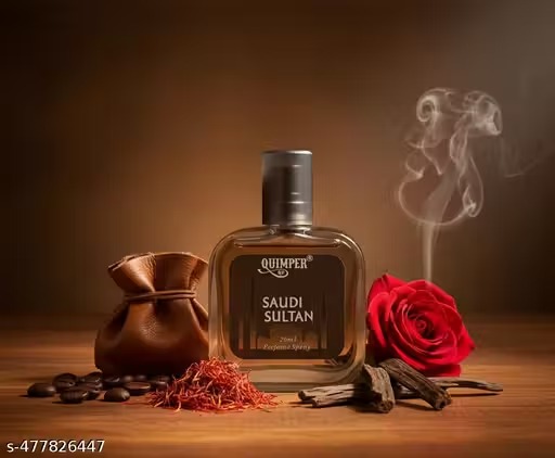 Quimper Saudi Sultan & Arabic Khalifa 20Ml Each PerfumeQuimper Saudi Sultan & Arabic Khalifa 20ml Each Perfume Name: Quimper Saudi Sultan & Arabic Khalifa 20ml Each Perfume Product Name: Quimper Saudi Sultan & Arabic Khalifa 20ml Each Perfume Brand Name: Quimper Flavour: No Flavour Net Quantity (N): 2 Quimper Saudi opens with deep, warm woody and musky accords inspired by traditional Middle Eastern perfumery. Its intense, masculine aroma creates a strong and confident presence, ideal for evening wear and special occasions.  Quimper Sultan delivers a refined blend of spicy, amber, and sweet woody notes, offering a regal and smooth fragrance trail. Balanced yet commanding, it is perfect for daily wear as well as formal gatherings.  Both perfumes are designed to provide long-lasting freshness, leaving a luxurious scent trail that speaks of class and authority.  Product Highlights:  Combo Pack: Saudi + Sultan  Quantity: 20ml each (Total 40ml)  Fragrance Type: Premium Perfume  Long-lasting & intense aroma Inspired by Arabian luxury fragrances Ideal for daily wear, parties & gifting Stylish, travel-friendly bottles  Country of Origin: India