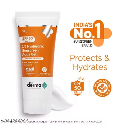 The Derma Co. 1% Hyaluronic Sunscreen SPF 50 Aqua Gel