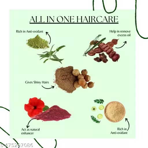 Bhringraj Powder For Hair Growth 50 Gms Each Combo (Pack Of 5)