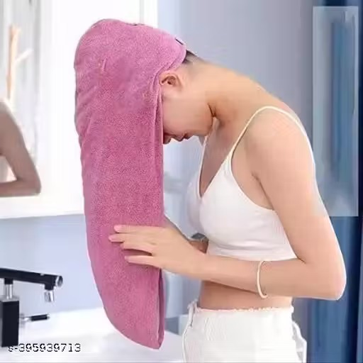 Piera Bitpink Hair Towel Wrap Turban Microfiber