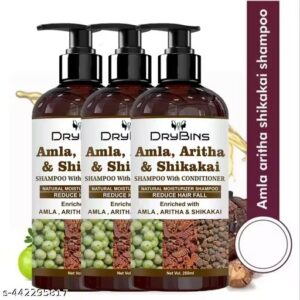 **Amla, Aritha & Shikakai Shampoo With Conditioner For Reduce Hairfall And Anti-Dandruff (750 ml)**