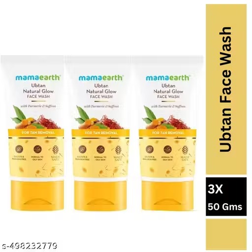 **Mamaearth Ubtan Face Wash 50 ml Pack Of 3**