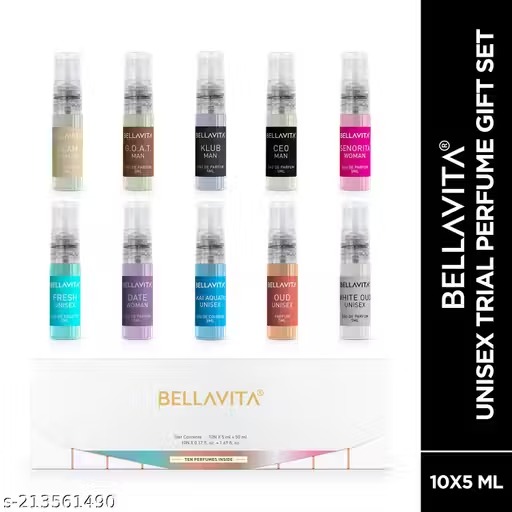 Bella Vita Luxury Unisex Trial Perfumes Gift Box For Men And Women