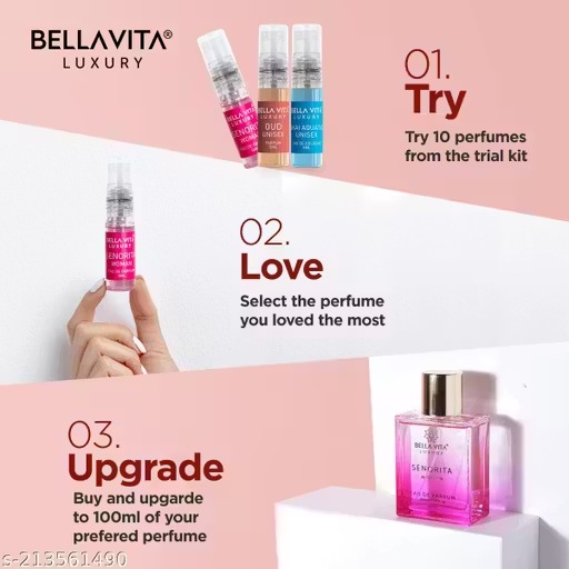 Bella Vita Luxury Unisex Trial Perfumes Gift Box For Men And Women