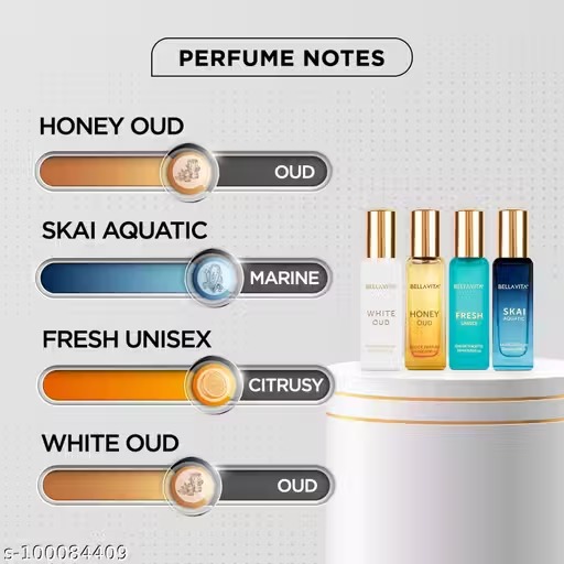 Bella Vita Organic Unisex Luxury Perfume Gift Set 4 X 20 Ml