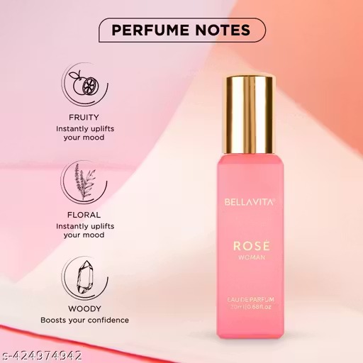 Bella Vita Luxury DATE Woman + ROSE Woman Perfume Combo For Women 40 Ml (Pack Of 2 Items 20Ml Each)