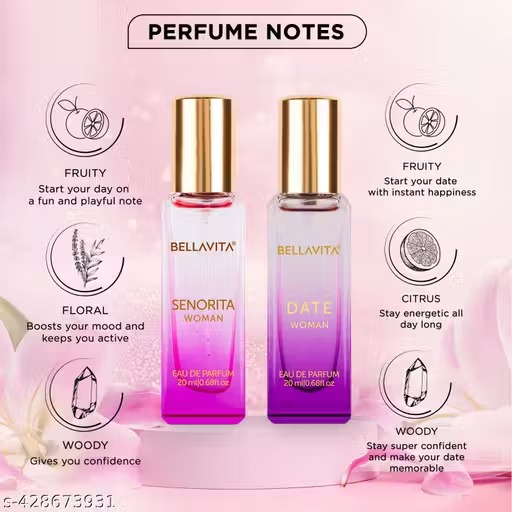 Bella Vita Luxury Women's DATE + SENORITA Woman Perfume Gift Combo