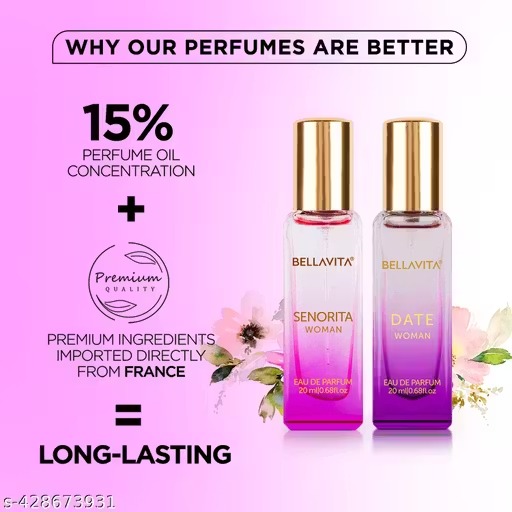 Bella Vita Luxury Women's DATE + SENORITA Woman Perfume Gift Combo