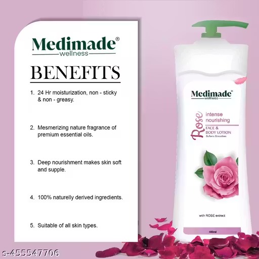 Medimade Rose Geranium Body Lotion - 400 Ml